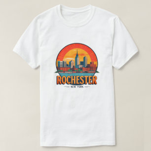 Camiseta Horizonte urbano da cidade de Rochester Nova York