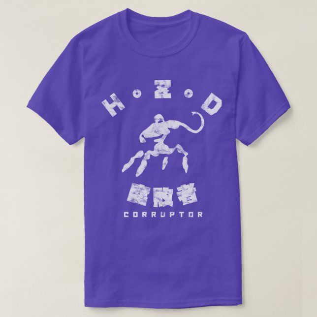 Camiseta Horizonte Zero Corruptor do Dawn Kanji (Frente do Design)