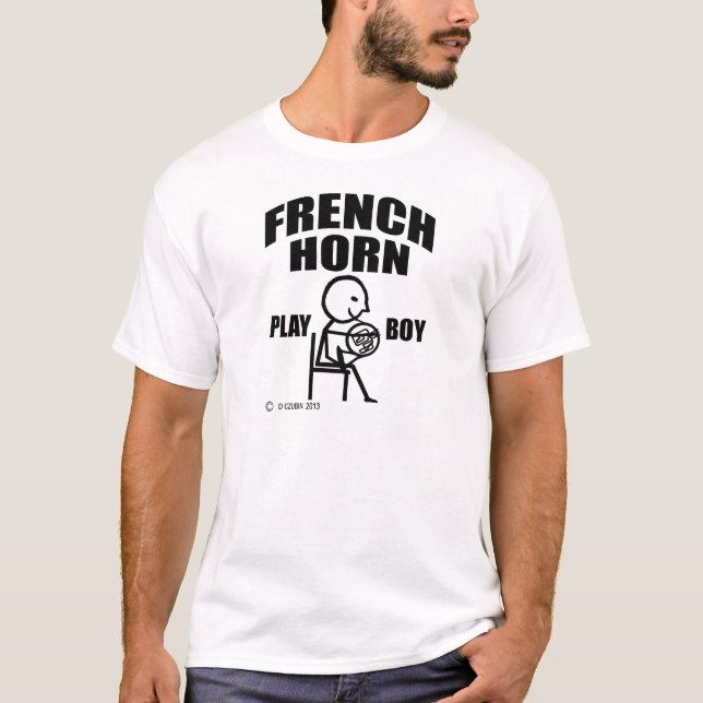 Camiseta Horn Play Boy francês (Frente)