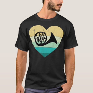 Camiseta Horn Player ama Horn French Horn tocando em