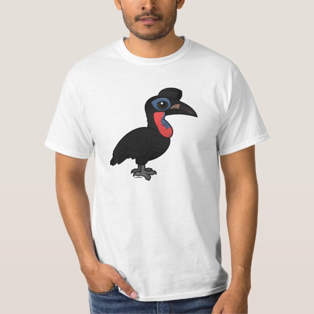 Camiseta Hornbill à terra Abyssinian de Birdorable (Frente)