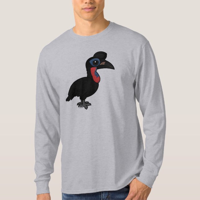Camiseta Hornbill à terra Abyssinian de Birdorable (Frente)