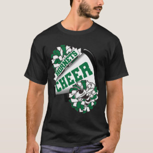 Camiseta Hornets Cheer Ck Espírito de Animação Escolar Verd