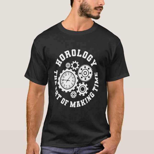 Camiseta Horologia O Fazer do Horologista do Vigista do Tem (Frente)