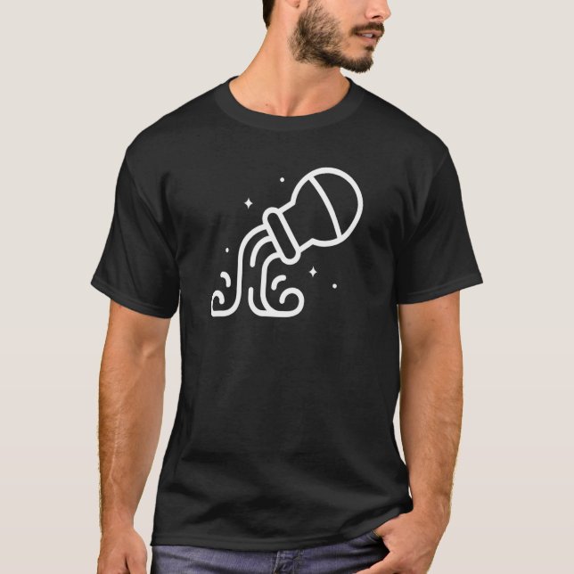 Camiseta Horoscópio Aquário Símbolo Astrologico Zodiac 2 (Frente)