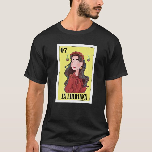 Camiseta Horoscópio Loteria Mexicana Loteria La Libriana (Frente)