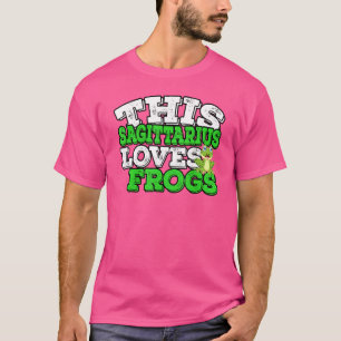 Camiseta Horoscópio Símbolo Zodíaco Sagitário Adora Sapos