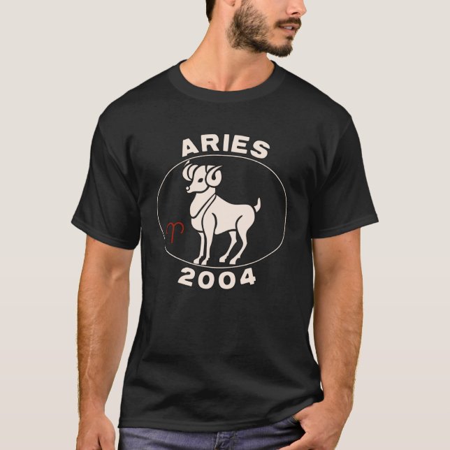 Camiseta Horoscópio Sinal Zodiac Aries 2004 (Frente)