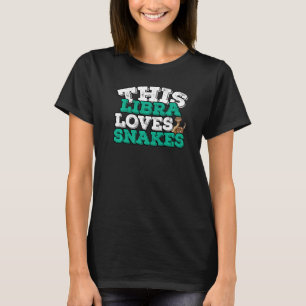Camiseta Horoscópio Sinal Zodíaco Libra ama Cobras