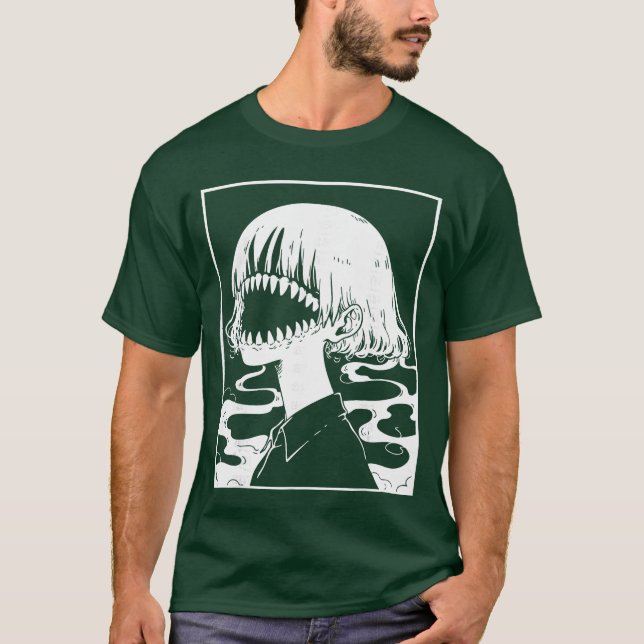 Camiseta Horror Anime Manga Japan Japanese Creepy Kawaii Go (Frente)
