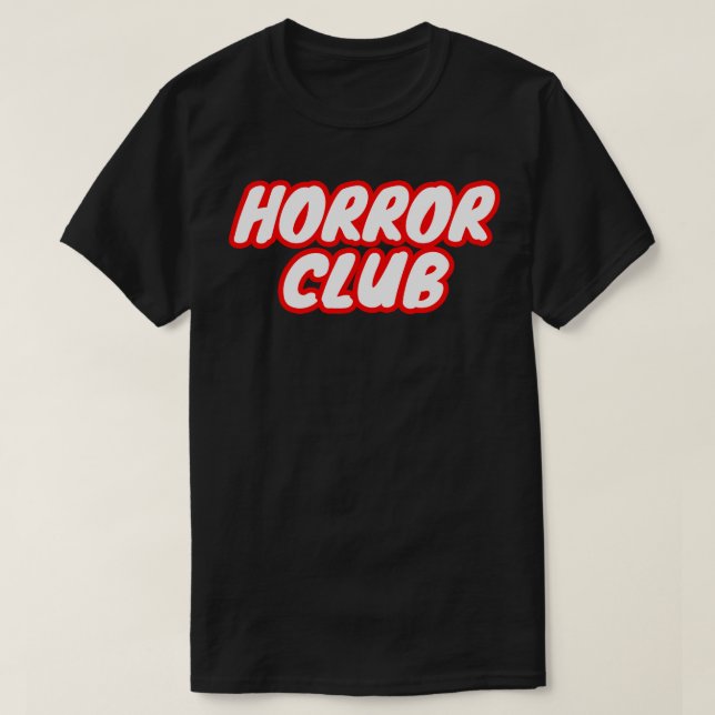 Camiseta Horror Club (Frente do Design)