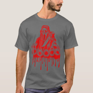 Camiseta Horror Com Girassóis Escarnecendo Filmes Sopra Eng