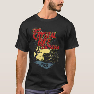Camiseta Horror de Anos 80 do Conselheiro do Lago Crystal