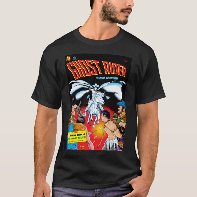 Camiseta Horror De Aterrissagem De Fantasma Por Frank Fraze (Frente)