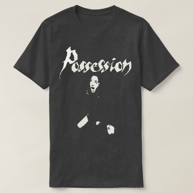 Camiseta Horror de Cura de Possessão Clássica (Frente do Design)
