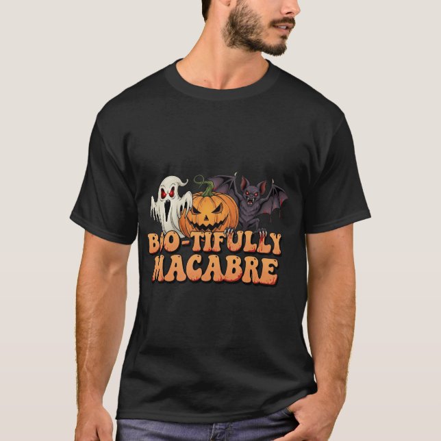 Camiseta Horror de Halloween Bo-timamente Macabro 3 (Frente)