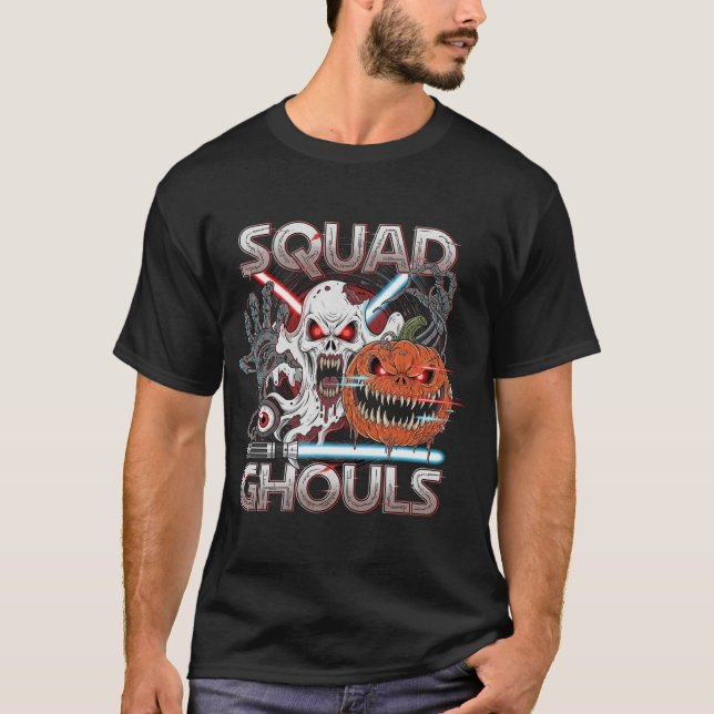 Camiseta Horror de Halloween do SciFi Ghouls (Frente)