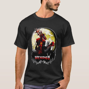Camiseta Horror de Mau Cryptid do Novo Monstro Skinwalker