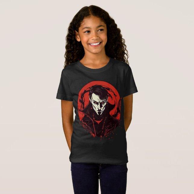Camiseta Horror de Olhos Vermelhos (Frente Completa)