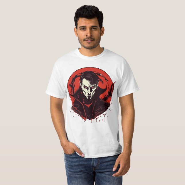 Camiseta Horror de Olhos Vermelhos (Frente Completa)