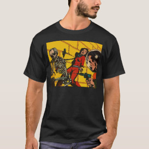 Camiseta Horror do espaço - arte cómica da ficção