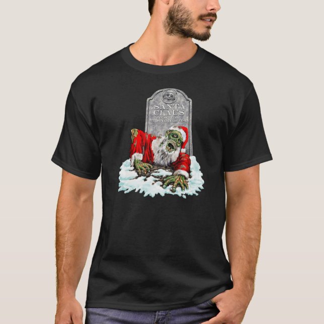 Camiseta Horror do Natal do zombi (Frente)