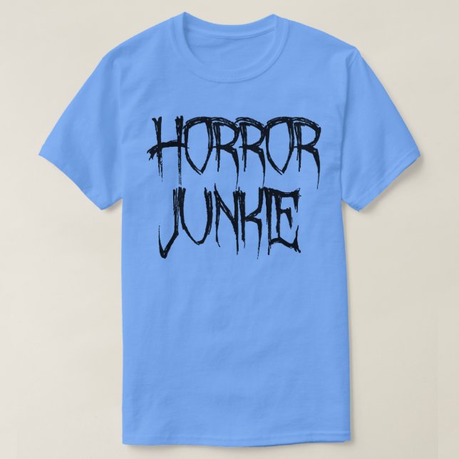 Camiseta Horror Junkie (Frente do Design)
