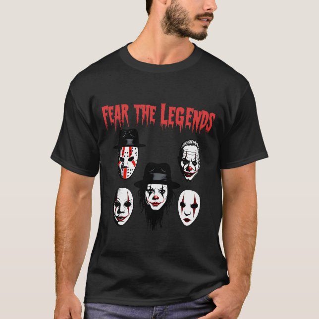 Camiseta Horror Movie Legends Masks (Frente)