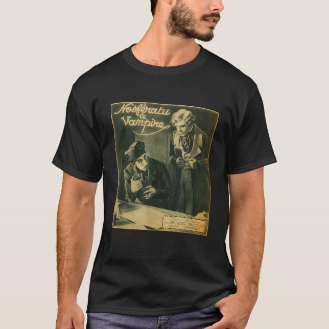 Camiseta Horror Movie Monster Halloween Nosferatu Vampire C (Frente)