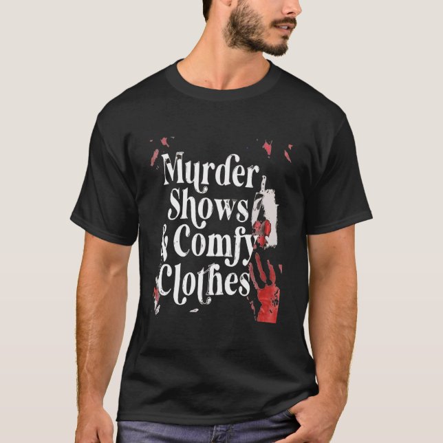 Camiseta Horror Movies Shows Comfy Halloween (Frente)