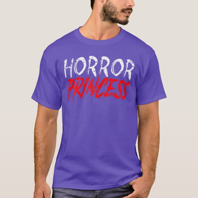 Camiseta Horror Princess Funny Halloween Scary Movies Girls (Frente)