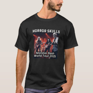 Camiseta Horror Skulls, concerto de monstro