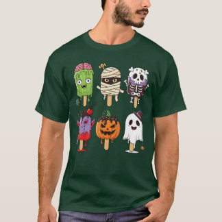 Camiseta Horror Summer Popsicle Halloween Ice Cream Summerw