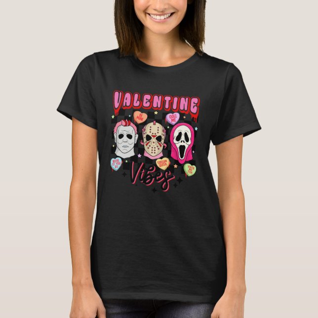 Camiseta Horror valentines retro Valentineu2019s Day Valent (Frente)