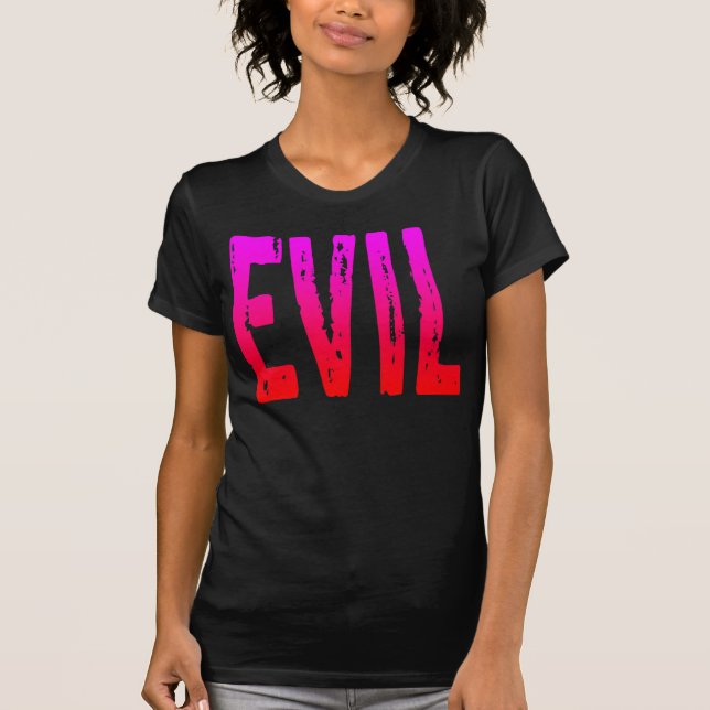 CAMISETA HORROR VERMELHO ROSA MAU MONSTRO ZOMBIE (Frente)