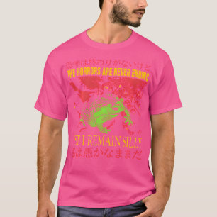 Camiseta Horrores Nunca Terminam Ainda Eu Permaneço Bobo Ja