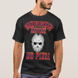 Camiseta Horrorfilmes e Pizza para Festa de Halloween com m