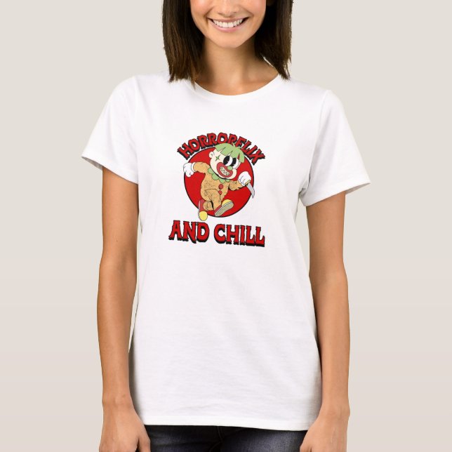 Camiseta Horrorflix E Enchimento A (Frente)