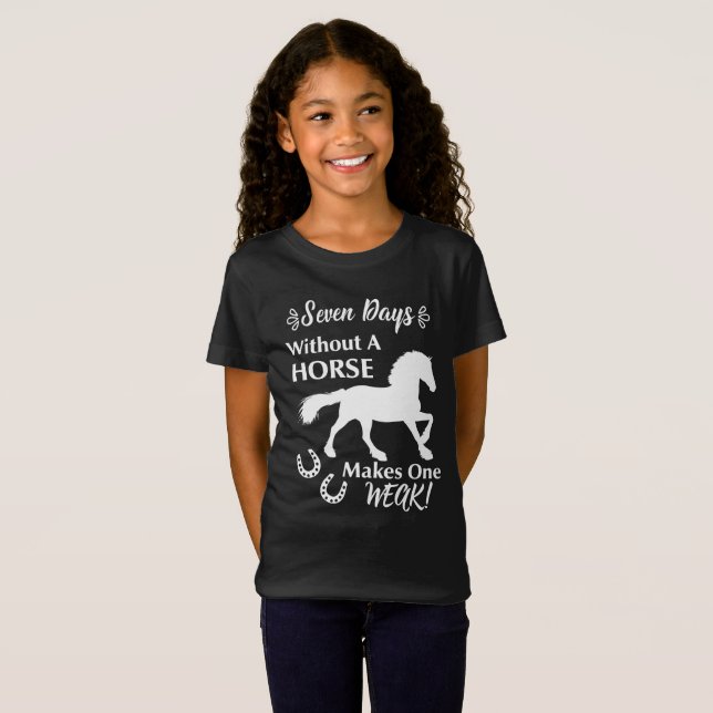 Camiseta Horse Amante Engraçado Citação (Frente Completa)
