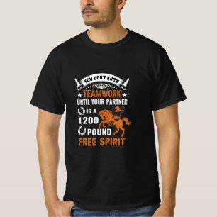 Camiseta Horse Art Você não sabe Trabalho em equipe
