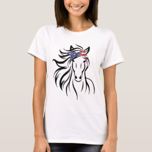 Camiseta Horse Bandana Tea Para Cavalo Ancorado