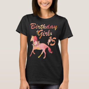 Camiseta Horse Birthday Girl Love Horses 15 Anos