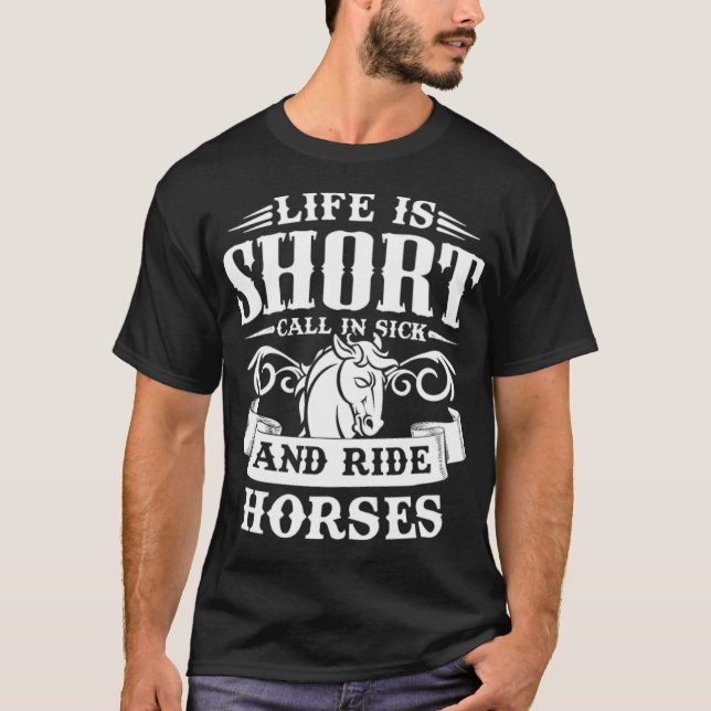 Camiseta Horse   calligraphy  (Frente)