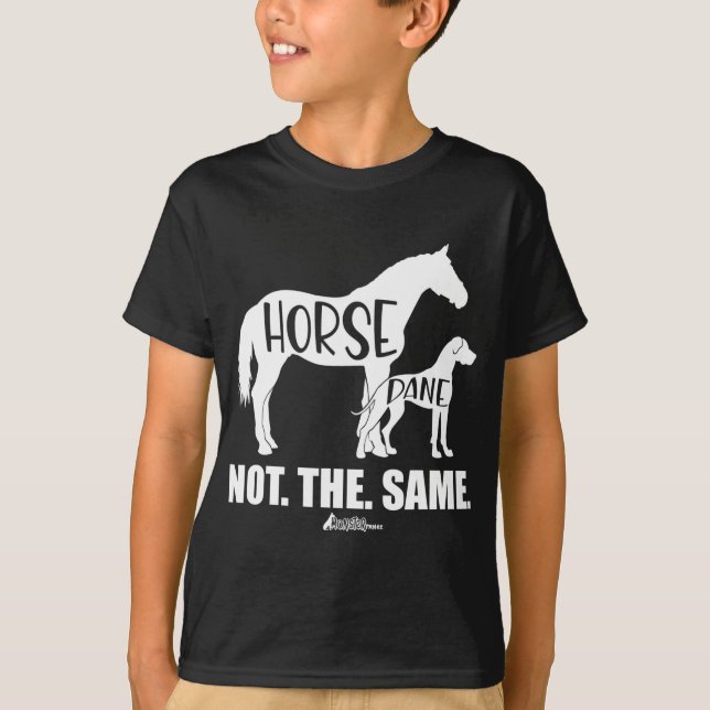 Camiseta Horse Dane Não É O Mesmo, Grande Dane, Engraçado c (Frente)
