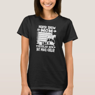 Camiseta Horse das Mulheres Mostra Mãe Cavalo Equestre