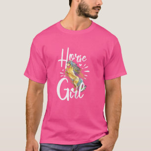 Camiseta Horse Graphic Women Girls Horseback Riding Horse