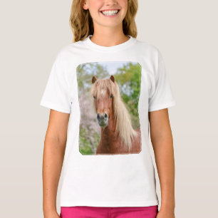 Camiseta Horse Head Aegidienberger cruzou islandês e Paso