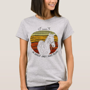 Camiseta Horse Lover - Cavalo e eu temos planos