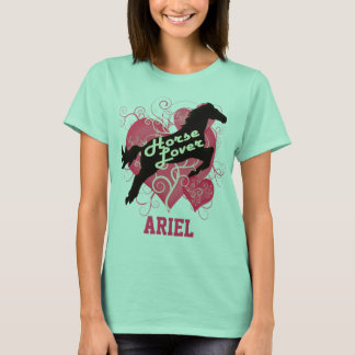 Camiseta Horse Lover Personalizado Ariel