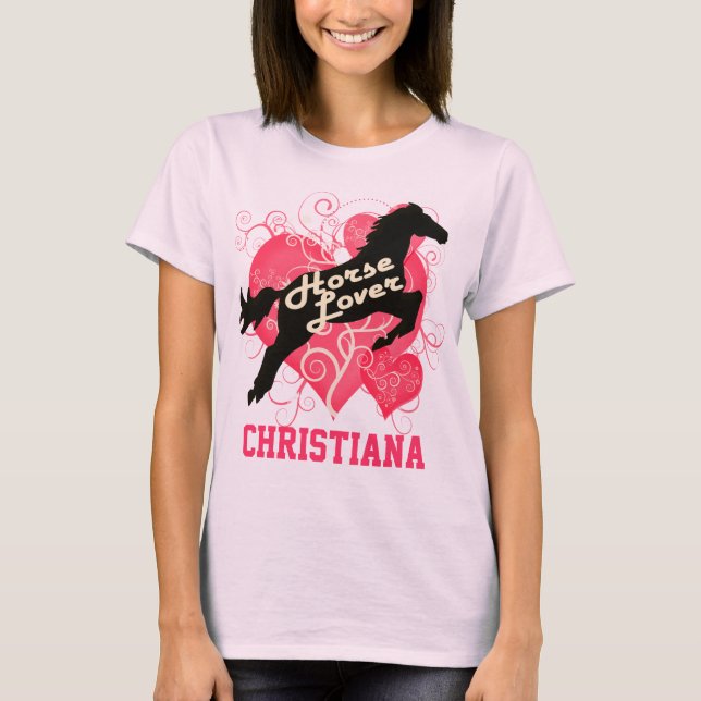 Camiseta Horse Lover Personalizado Christiana (Frente)